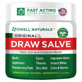Unbranded OWELL NATURALS Draw Salve Ointment, Ingrown Hair Treatment, Boil & Cyst