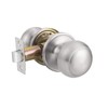 Probrico Colonial Style Passage Door Knobs Brushed Nickel Door Handle
