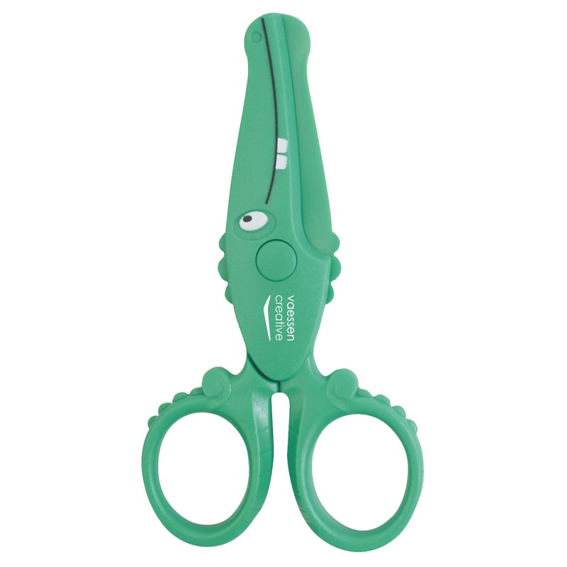Vaessen Creative Set di Forbici per Bambini Granchio, Balena, Coccodrillo