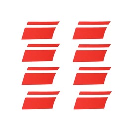 8 PCS Wheel Rims Decal Stripes Reflective Car Stickers Wheel Hub Stickers for 18-21 Inch Wheels Tire Rim Decoration Automotive Exterior Accessories (Red)