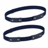 2-Pack No-Buckle Elastic Belts for Men & Women, Adjustable 1.38-Inch