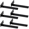 CONNOO 6 Pack Heavy Duty Thick Shelf L Brackets, 8
