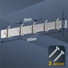 RICOO MH028S-5x3 Stainless Steel Coat Hooks, Wall Hooks, Silver, Robust