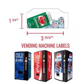 Dixie Narco, Vendo, Royal Vendors, USI & FSI (1) Vending Machine Label - Guaranta Antarctica - 12 oz - Flavor Strip