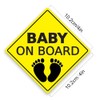 2 Pcs Reflective Baby on Board sign for Car, Reflective