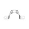 QWORK 1" Rigid Pipe Strap Clamp, 50 Pack Bracket Tube