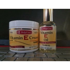 De La Cruz  DE LA CRUZ VITAMIN E OIL 15,000 IU & CREAM 10,000 IU MOISTURIZER