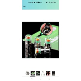 CAR HAPPIGO 8Pcs 2.2Bar 32PSI Car Tire Pressure Monitor Valve Stem Caps Sensor...