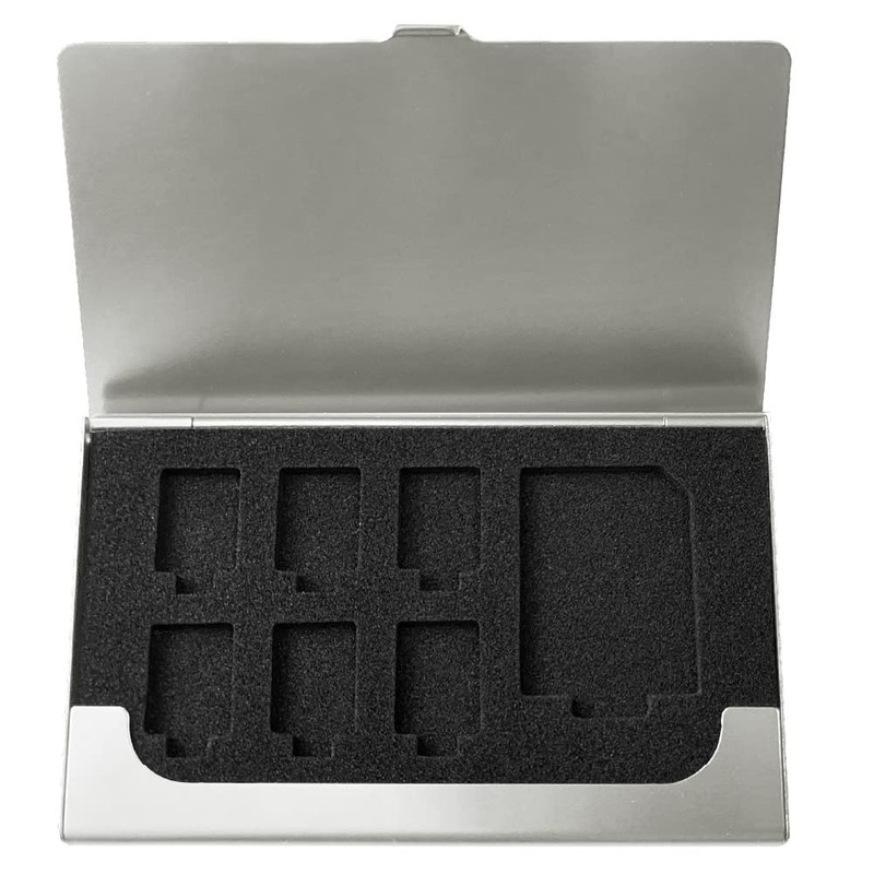 Nakabayashi Z2945 Digio2 Memory Card Case, Aluminum, 1 SD Card,