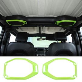 JeCar Green Top Speaker Frame Trim Cover for 2018-2023 Jeep Wrangler JL JLU Gladiator JT Interior Accessories