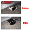 2Pcs Rear Exhaust Muffler Tip End Pipe for Toyota Camry