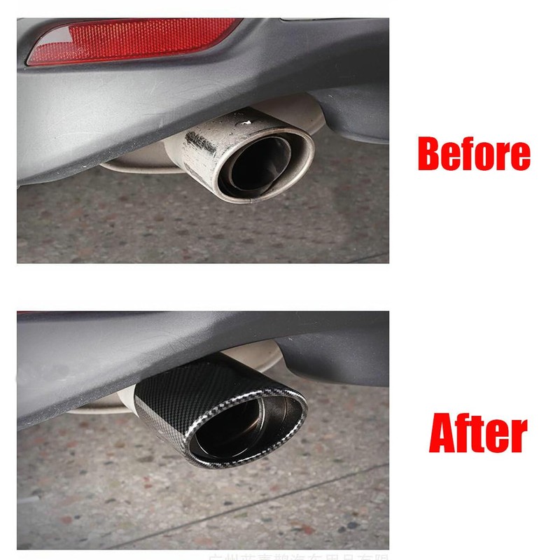 2Pcs Rear Exhaust Muffler Tip End Pipe for Toyota Camry