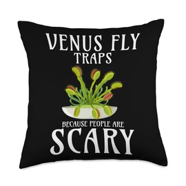 Venus Fly Trap Plant Terrarium Plants Live Seedsn Venus Fly Throw Pillow