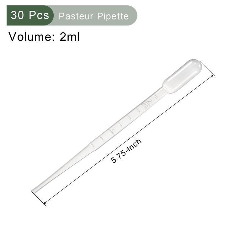 YOKIVE 30 Pcs Disposable Pipette, Lab Dropper with Tip, Transfer