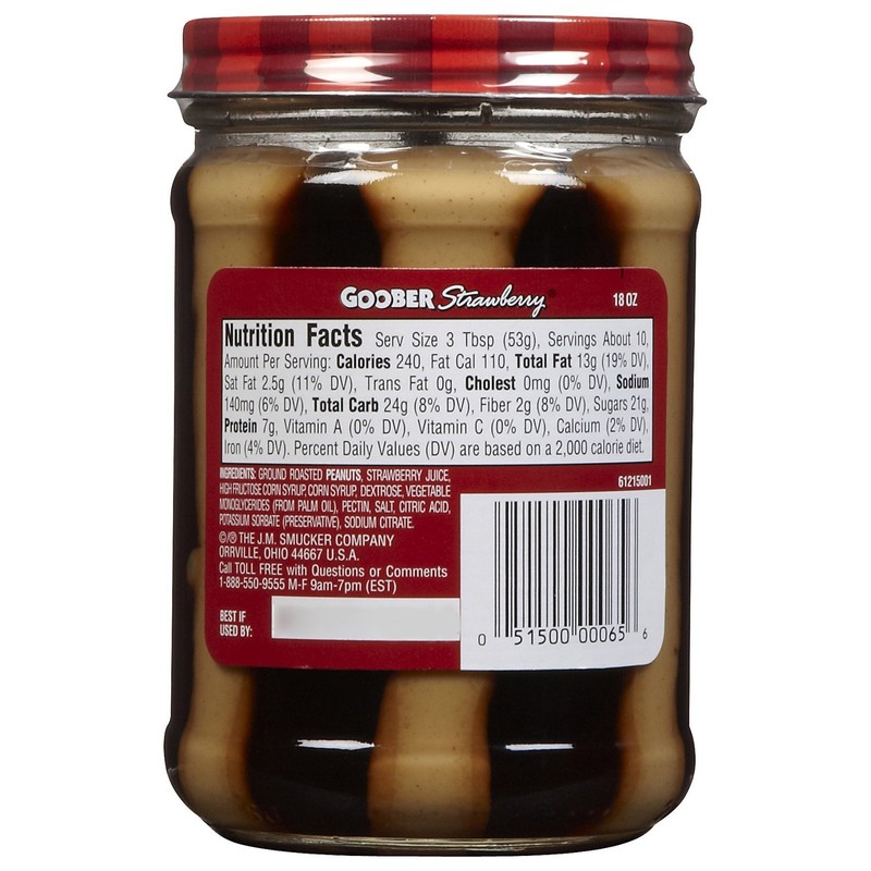 Smucker's Goober PB & Strawberry Jelly Stripes - 18 oz
