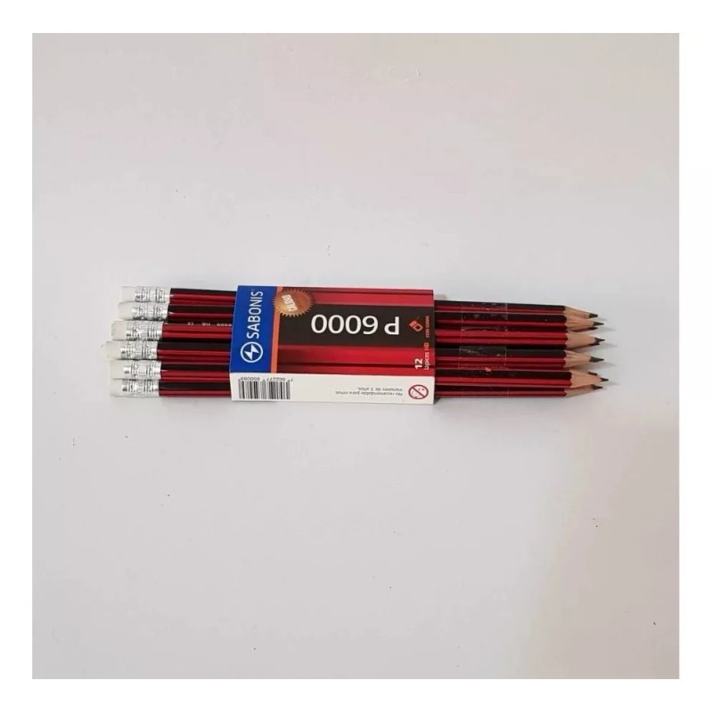 Sabonis 12 Lapices Hb Con Goma Marca Sabonis Calidad Superior