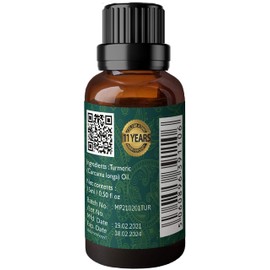 Aryan Herbals Turmeric (Haldi) Oil, Essential Oil for Aromatherapy & Aroma Diffusers- 15 ml