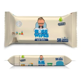 50 Toallitas Húmedas Bebe Bosswipes Junior Resellable 1 Paqu