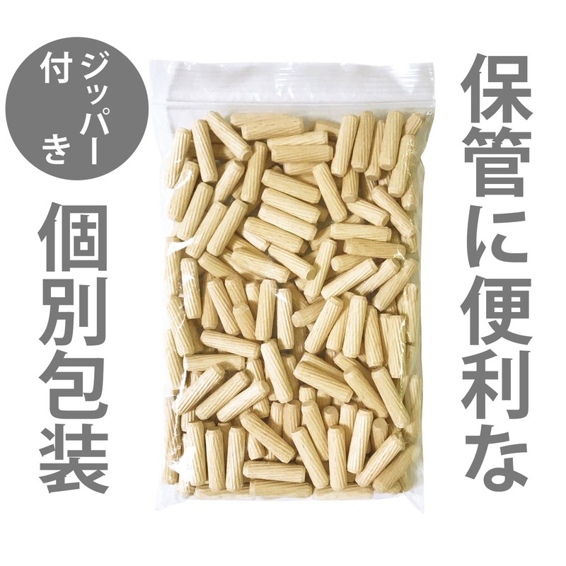 kicoriya Wood Dowels, 0.4 x 1.6 inches (10 x 40