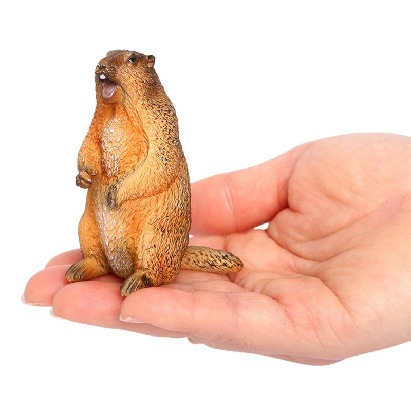 LOVIVER 4x Groundhog Model Figures Groundhog Desktop Ornaments Home Decor