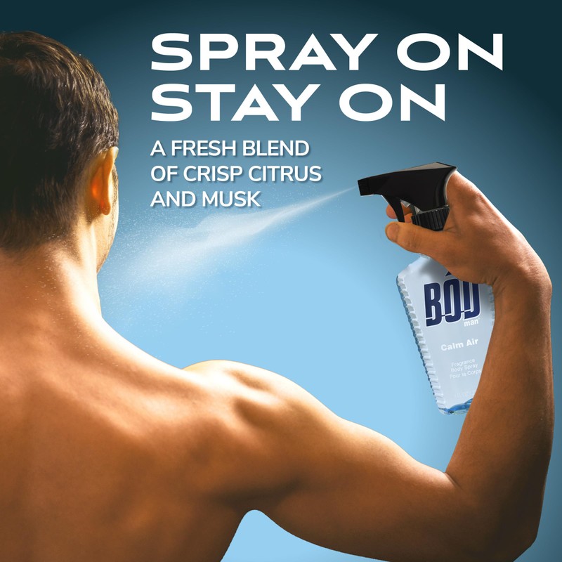 Bod Man BOD Man Fragrance Body Spray, Calm Air, 8