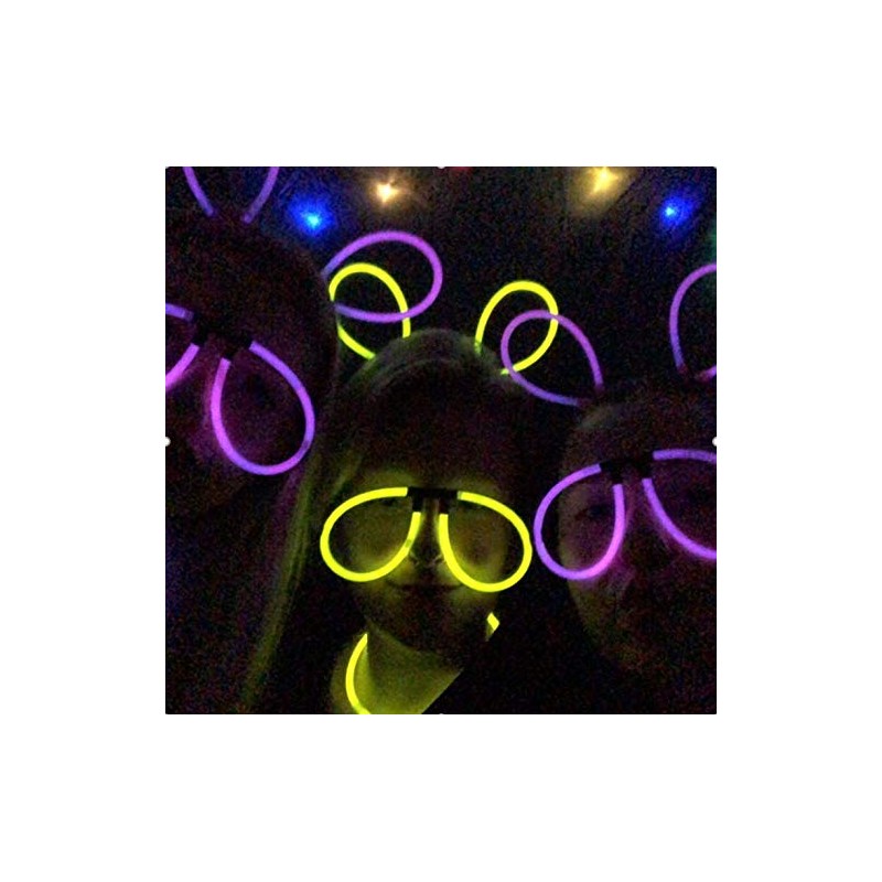 Glow Sticks Glow in the Dark Eye Glasses - 2