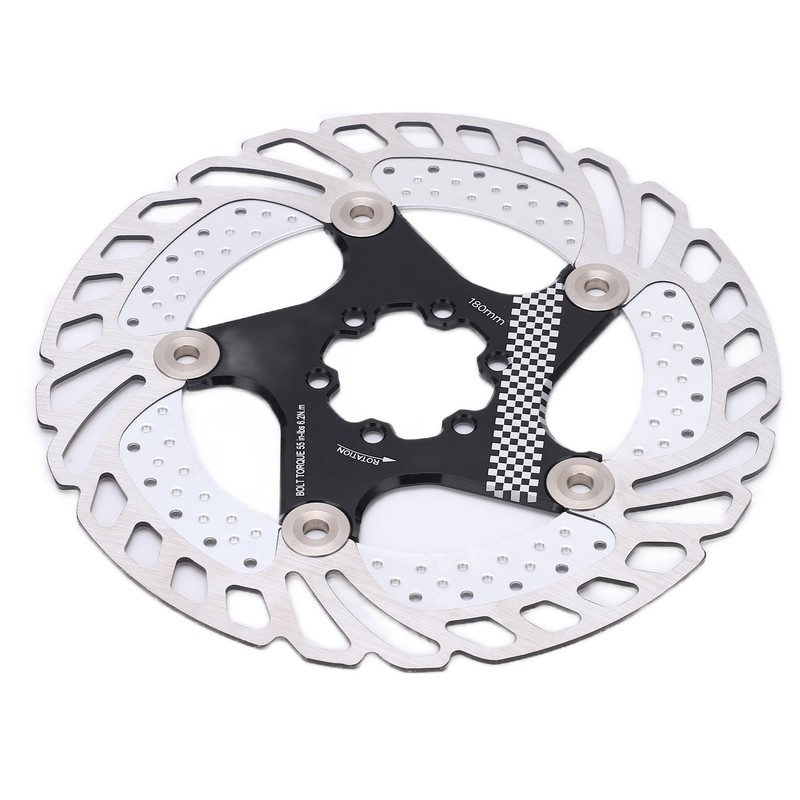 Disc Brake Rotor Black CNC Engraving Milling Anodized Marking Bike