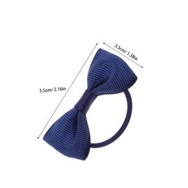 minkissy 12pcs Bow Hair Bands Elastic Hair Ties with Bowknot for Everyday Outfits School Uniforms Comfortable Stretchy Ponytail Holders