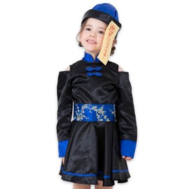 Bright Lara kidscos012-BL-130 Halloween Cosplay Costume, Children, Kyonshi, Zombie, Cute, Girls, Kids' Costume,