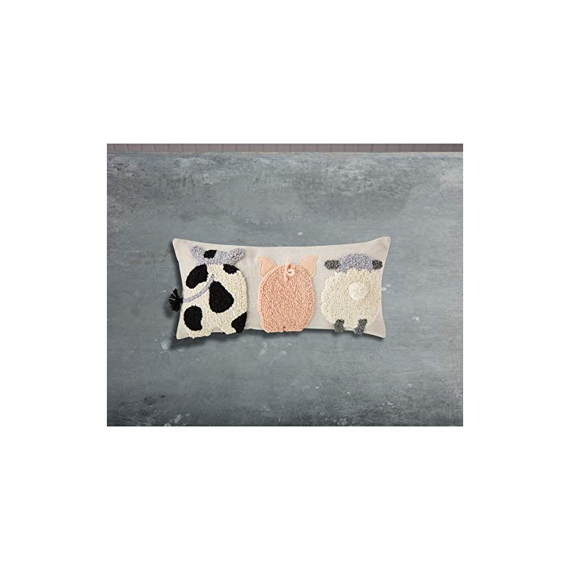 Raised Hook Farm Animal Pillow