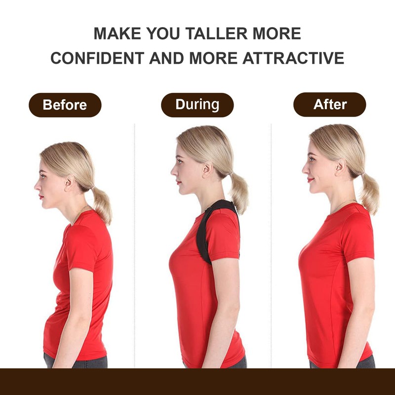 TNSOYCA Posture Corrector for Men Women, Lightweight Upper Back Brace