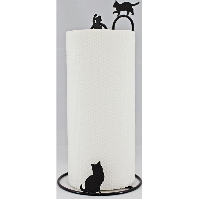 Nagashima RAKIAN NS-CKP Kitchen Paper Stand, Black Cat