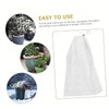 Sosoport 2pcs Plant Protection Cover Greenhouse Frost Guard Drawstring Winter