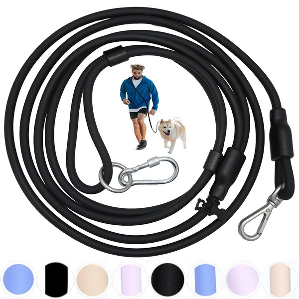 Tiesenci Hands Free Dog Leash Crossbody, 9-in-1 No Pull Dog