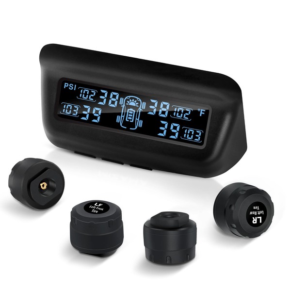 Masoll Tire Pressure Monitoring System, RV/Trailler TPMS with Solar Charging