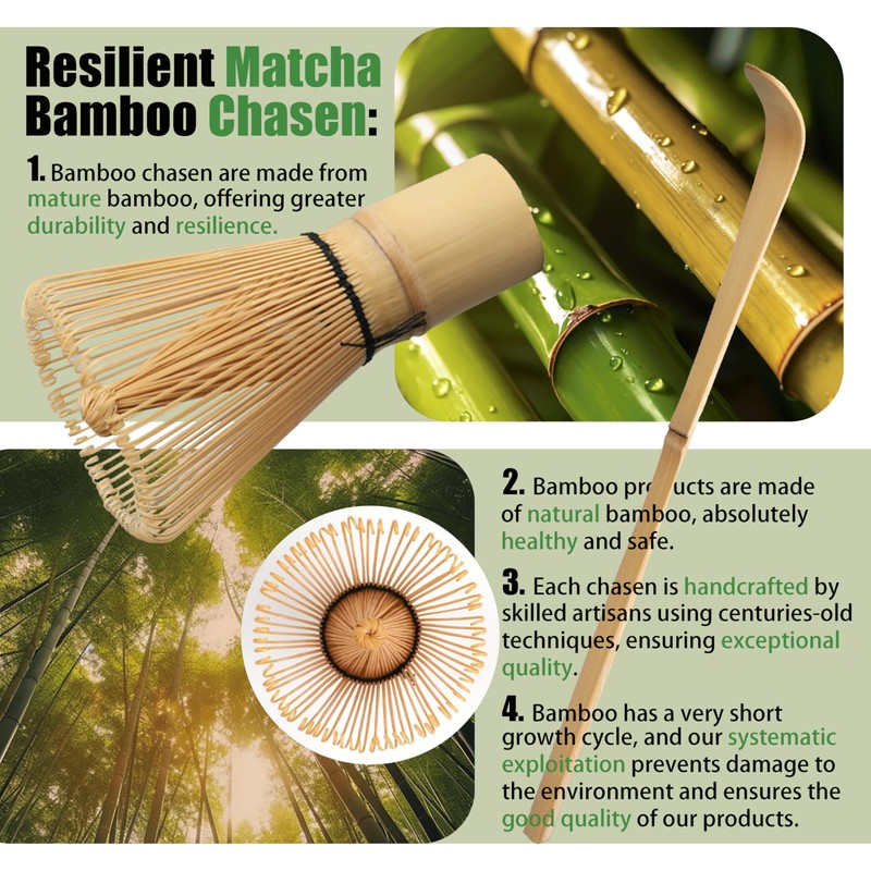 HEI MING Matcha Tea Set has 8 Pieces, Ceremonial Matcha