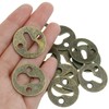 Luckycivia 60Pcs Metal Round Type Keyhole Shelf Brackets Hangers, Picture