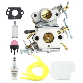 Anxingo 545070601 Chainsaw Carburetor Kit, Replacement for Poulan P3314 P3314WS P3314WSA P3416 P3516PR P3816 P4018 P4018WM 42CC S1970 Gas Chainsaw, Replaces 530035590 545040701