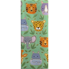 Jillson & Roberts 20" x 30" Printed Gift Tissue, Jungle Animals (48 Folded Sheets)