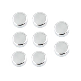 Mirror Clips Glass Supports Fixings Screws Holder 8Pcs Round Zinc Alloy Mirror Clamps for 4-7mm Thick Glass AZVALVOL