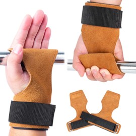Calleras De Cuero para Gimnasio,Protector De Mano Unisex con Correa Ajustable para La Muñeca,Adecuado para Entrenamiento Físico, Levantamiento De Pesas, Etc.