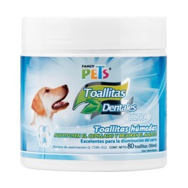 Fancy Pets Toallitas Dentales Ultra para Perro con 80 Piezas