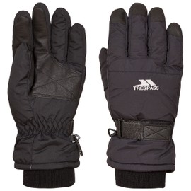 Trespass Gohan II, Black, M, Warm Padded Waterproof Gloves Adult Unisex, Medium, Black