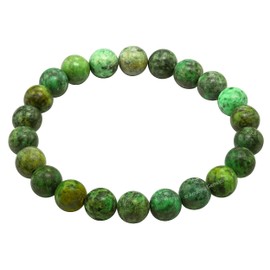 Amazing Gemstone African Turquoise Bracelet for Women Men's Gifts - Protection Healing Crystal Bracelet - 8mm Gemstone Beaded Stretchable Bracelet Pulseras Para Hombres Mujer Stocking Stuffers