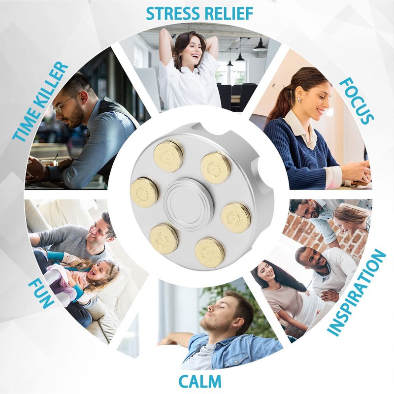 Fingertip Gyroscope 3 Leaves Reduce Anxiety Metal Rotating Decompression Toy