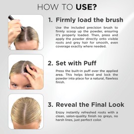 THICK FIBER Root Powder - Hair Concealer for Hair Thickening for Women and Men, Waterproof Hair Makeup for Concealing Roots - 4 g (Blonde)