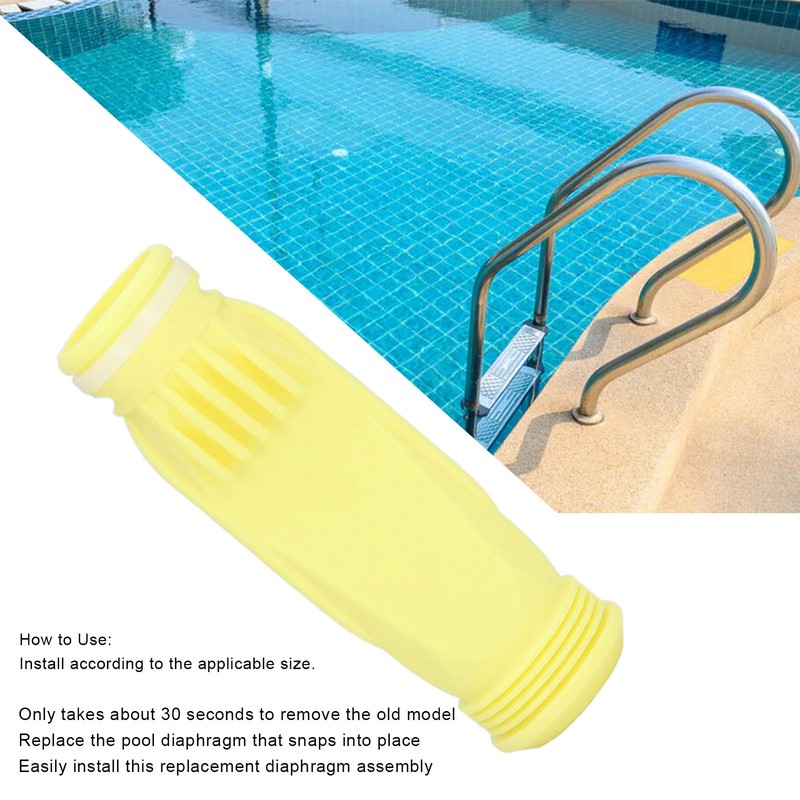 2Pcs Pool Cleaner Diaphragm Replacement with Retaining Ring Cleaning Flexible