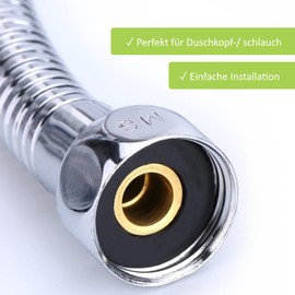 FeJu Sealing Ring Shower Head | Pack of 10 | Seal for Shower Hose, Shower Head Seal, Rubber Seal for Shower Hose