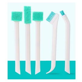 ABS Household Cleaning Brushes, Precision Cleaning Brush Kit/Cleaning Tools, for Corner Stain Dirt Clean Brush,ABS+ Non-Woven Cleaning Brush 5Pcs/Set