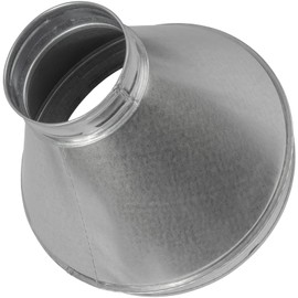 Vent Systems 10" Inch to 4" Inch Duct Reducer Adapter Connector Fitting Pipe Increaser Reducer Cone for HVAC Ventilation Systems, Exhausts and Grow Tents. (Galvanized Steel, 250 to 100 mm)